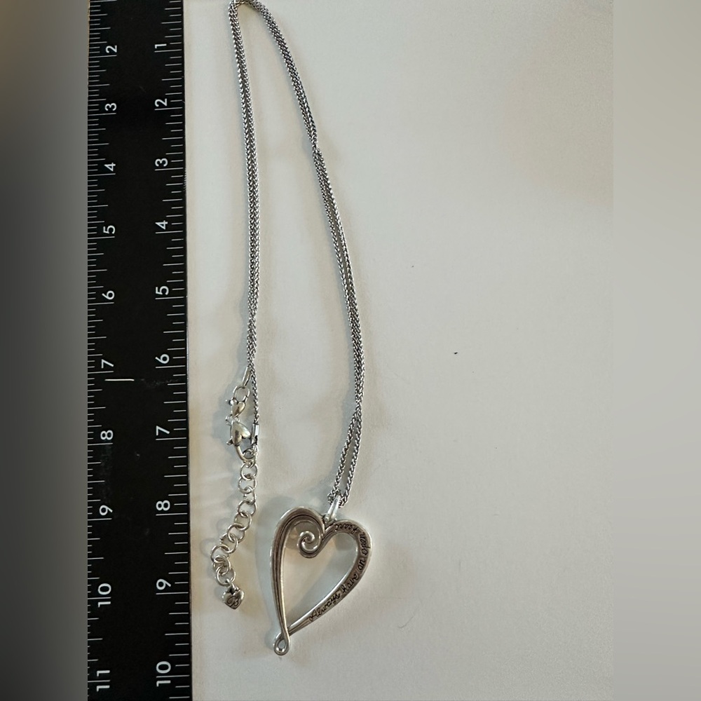 Silver Heart Pendant Necklace